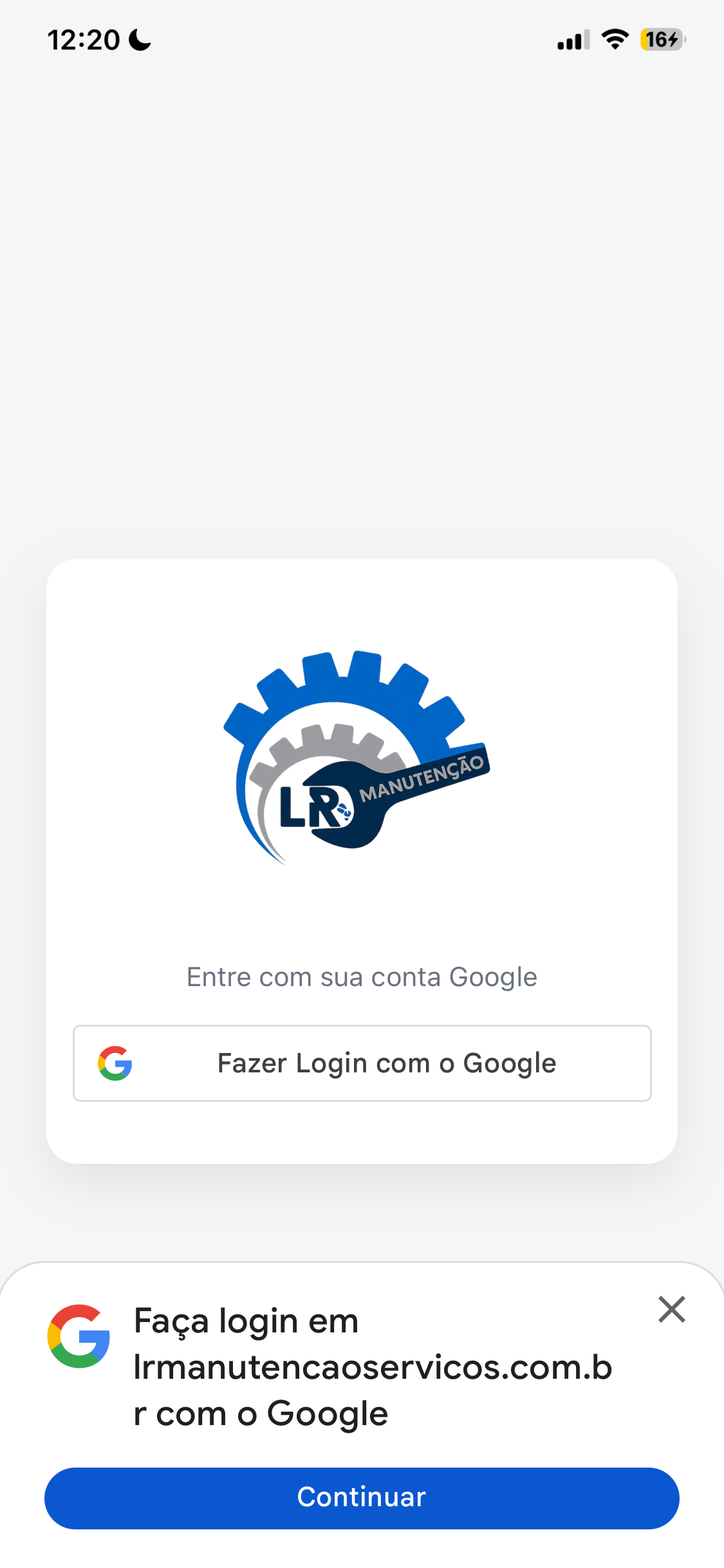 Print 1 da solução da LR Manutenção