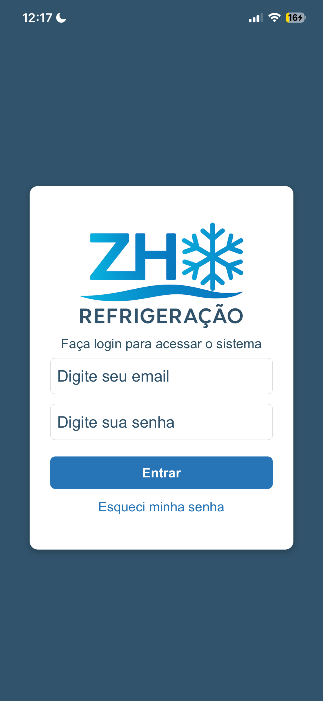Print 1 da solução da ZH Refrigeração