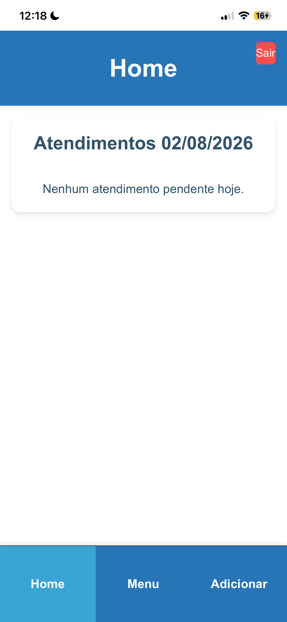 Print 2 da solução da ZH Refrigeração